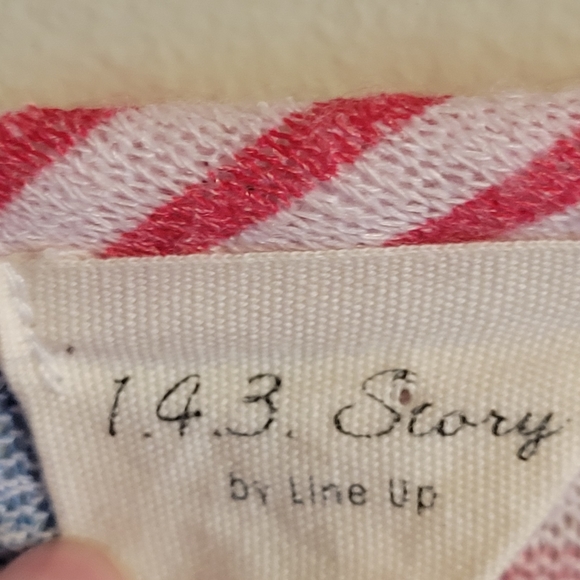 Multi Color Striped V Neck Sweater - Picture 3 of 9